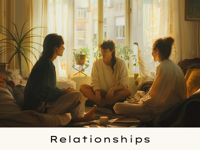 Clickable image | Three people | Relationships